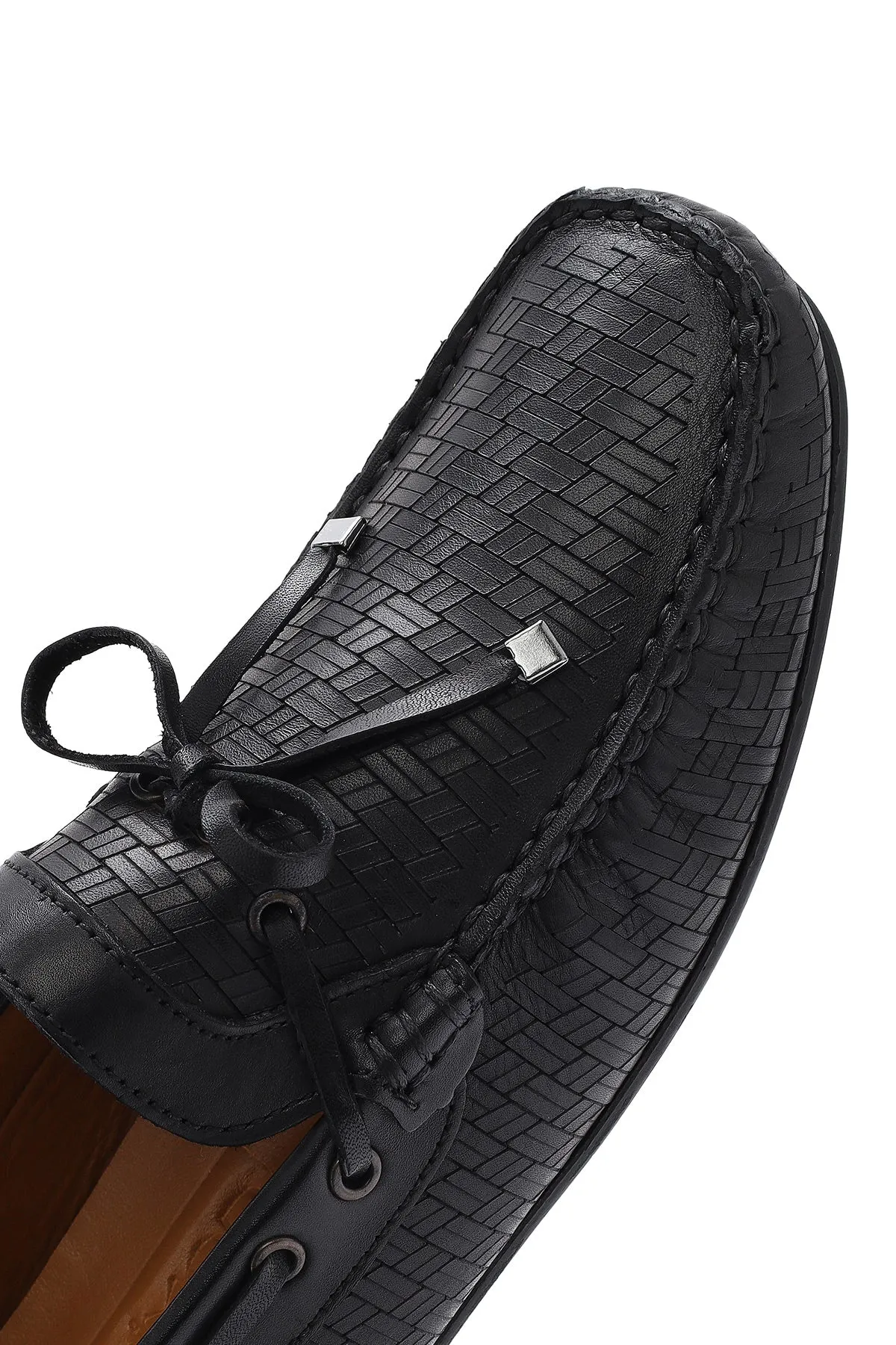Erkek Siyah Deri Casual Loafer
