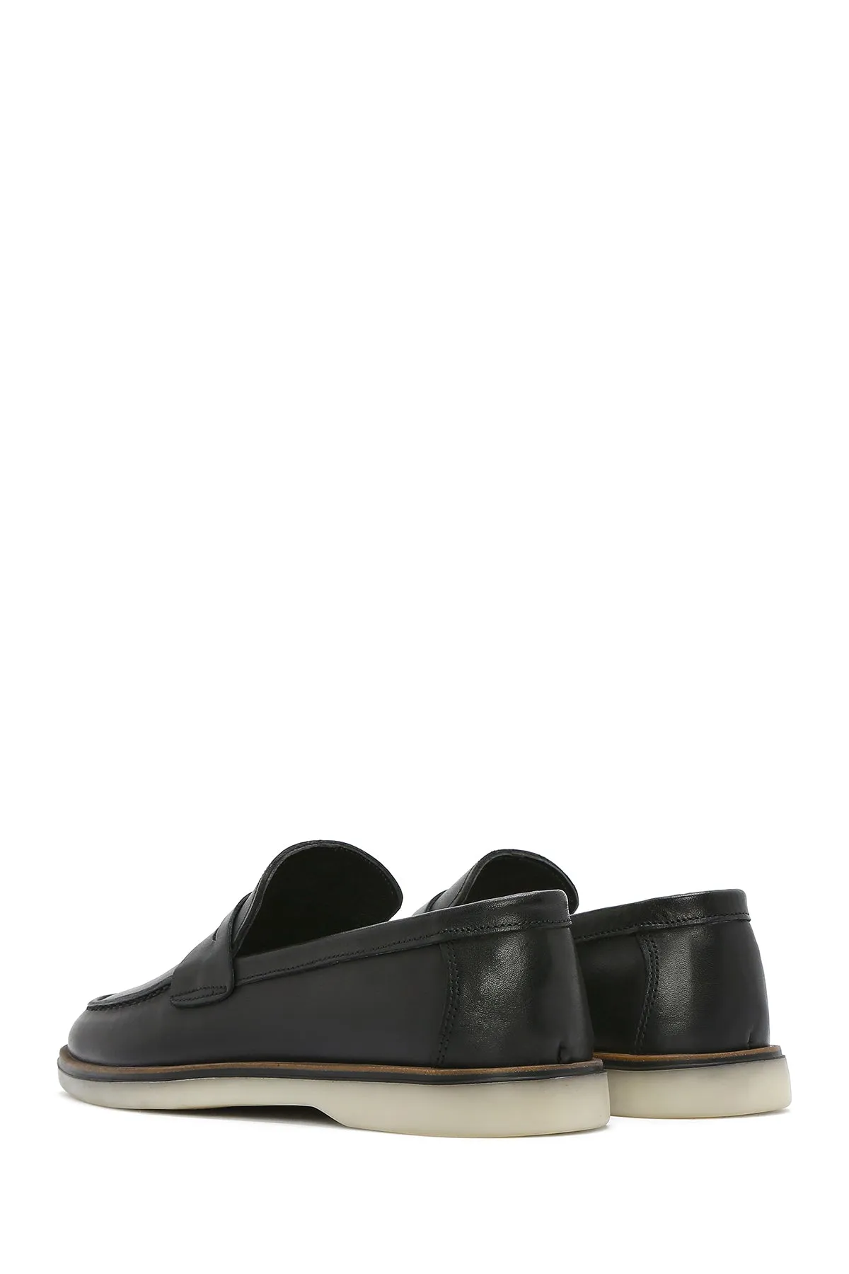 Erkek Siyah Deri Casual Loafer