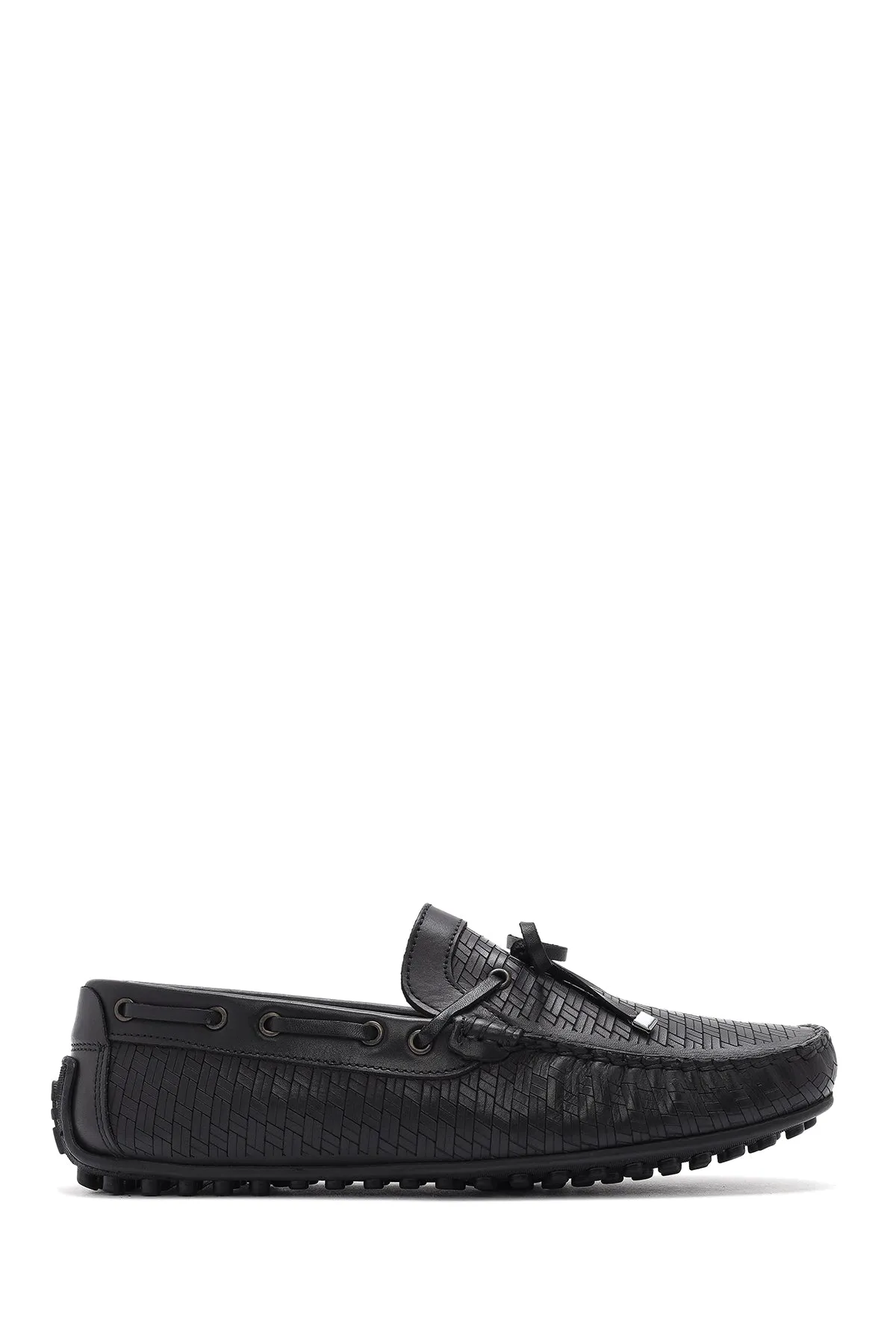 Erkek Siyah Deri Casual Loafer