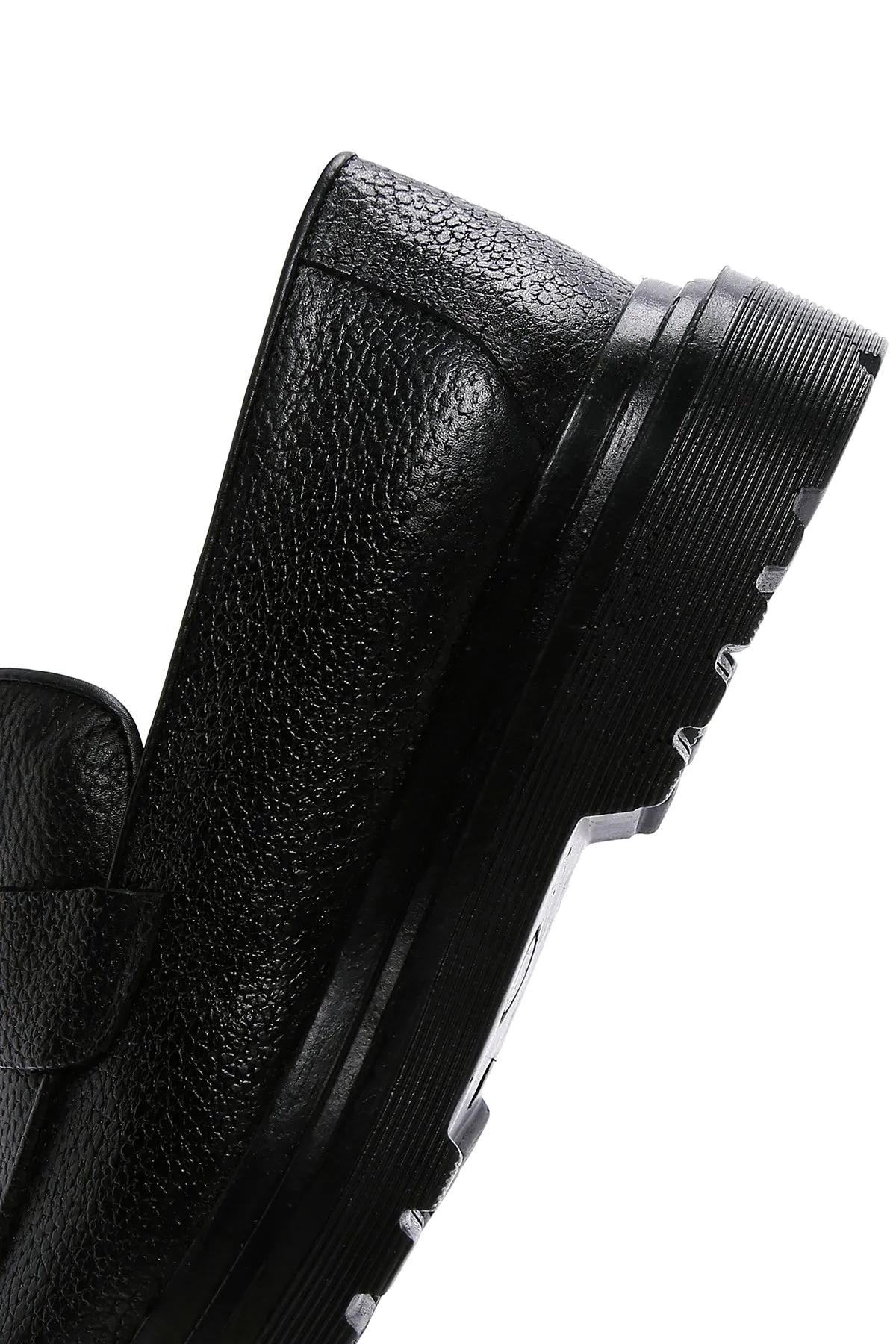Erkek Siyah Deri Casual Loafer