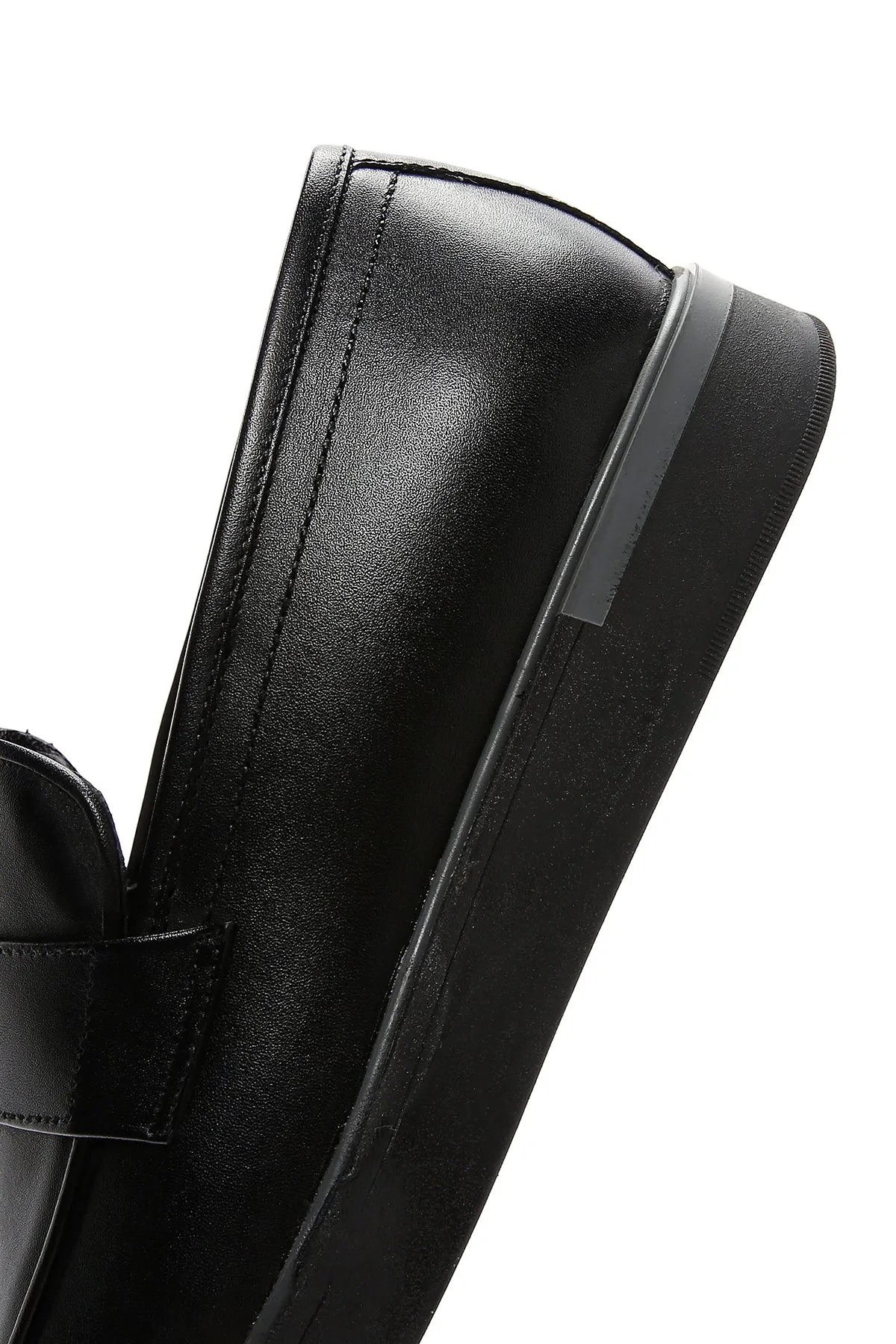 Erkek Siyah Deri Casual Loafer