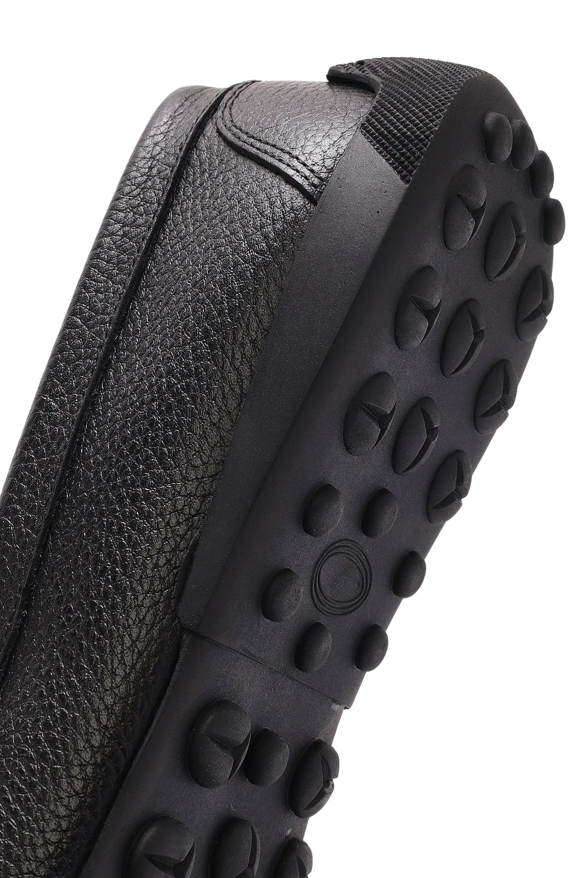 Erkek Siyah Deri Casual Loafer