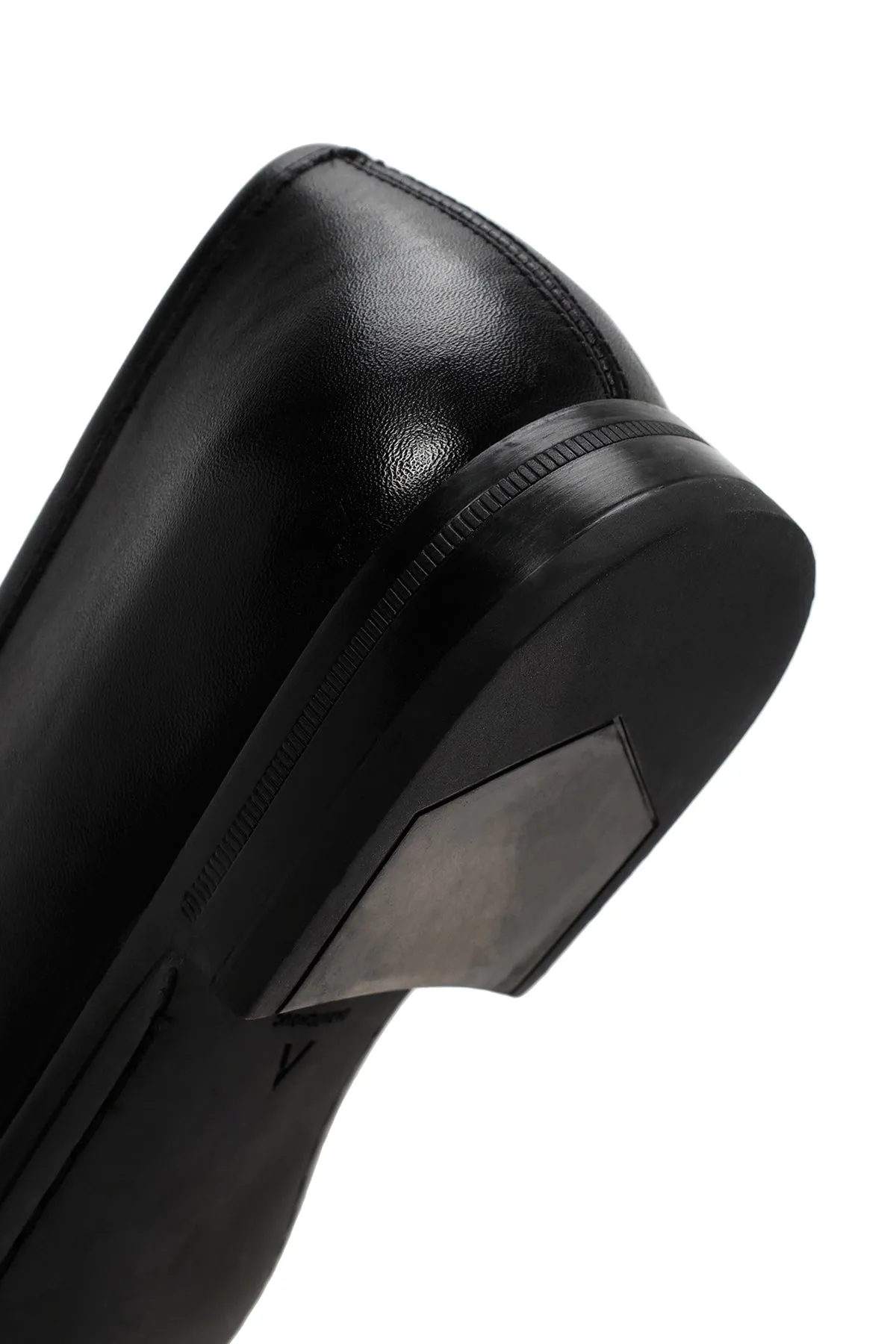 Erkek Siyah Deri Casual Loafer