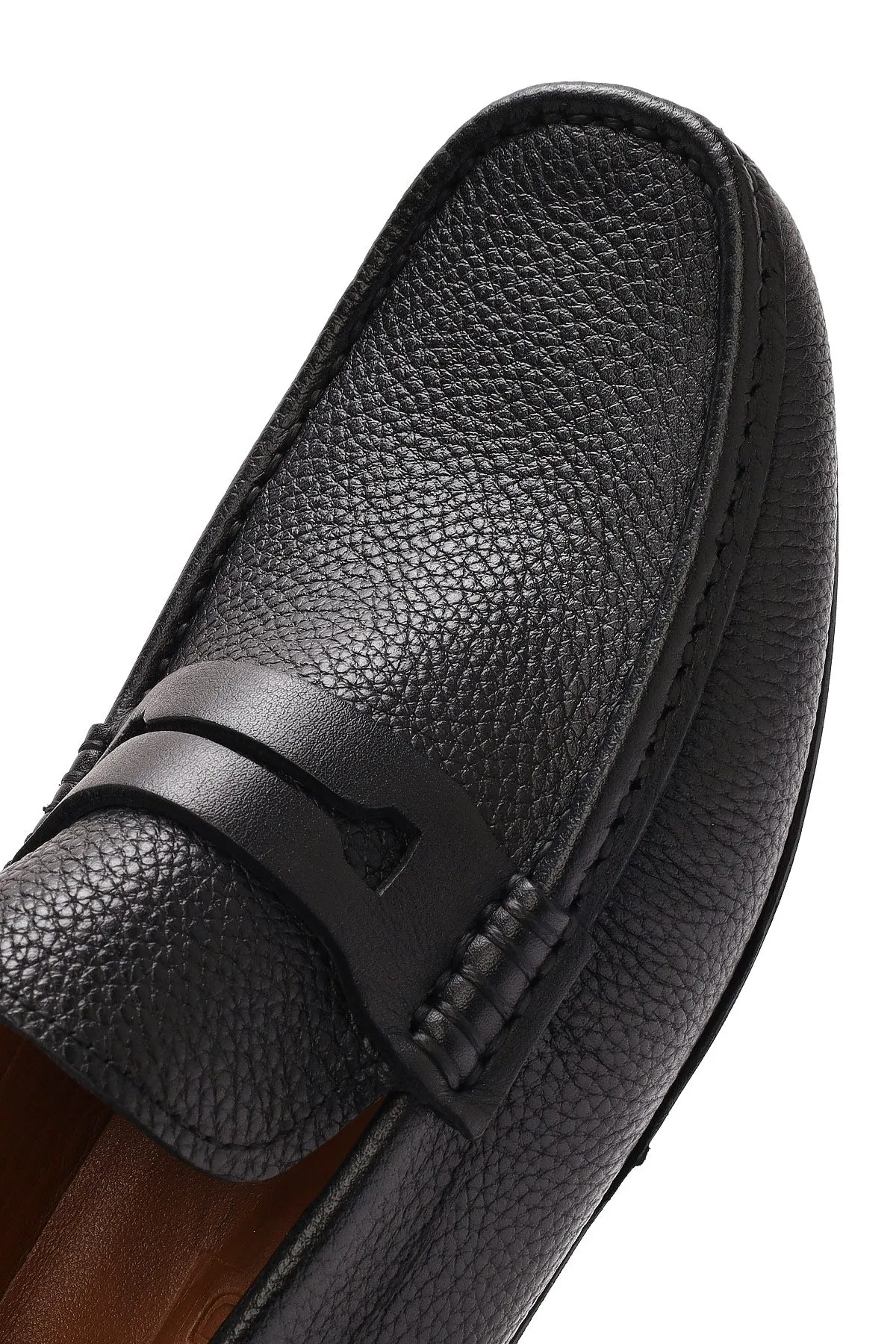 Erkek Siyah Deri Casual Loafer
