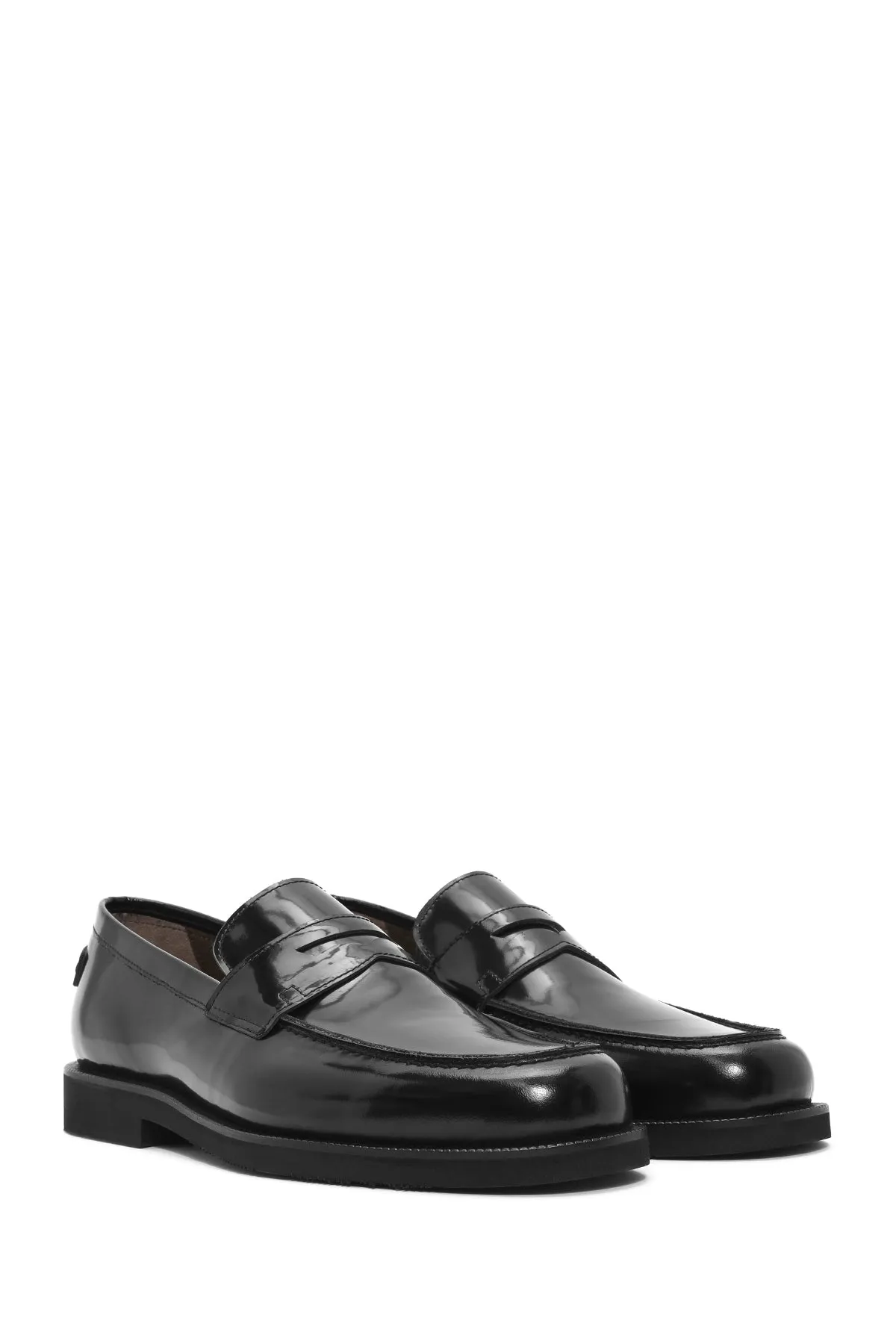 Erkek Siyah Deri Klasik Loafer