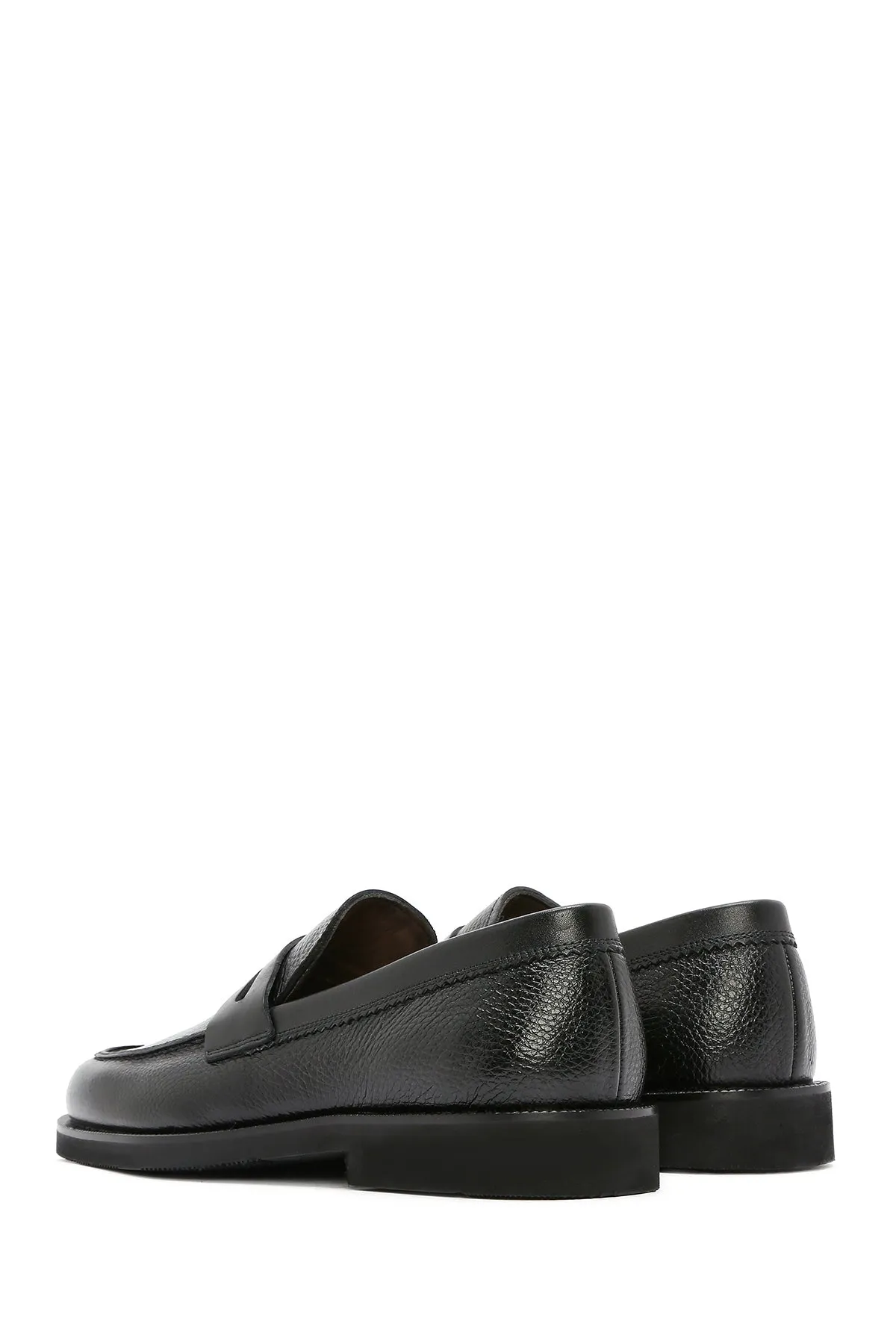 Erkek Siyah Deri Klasik Loafer