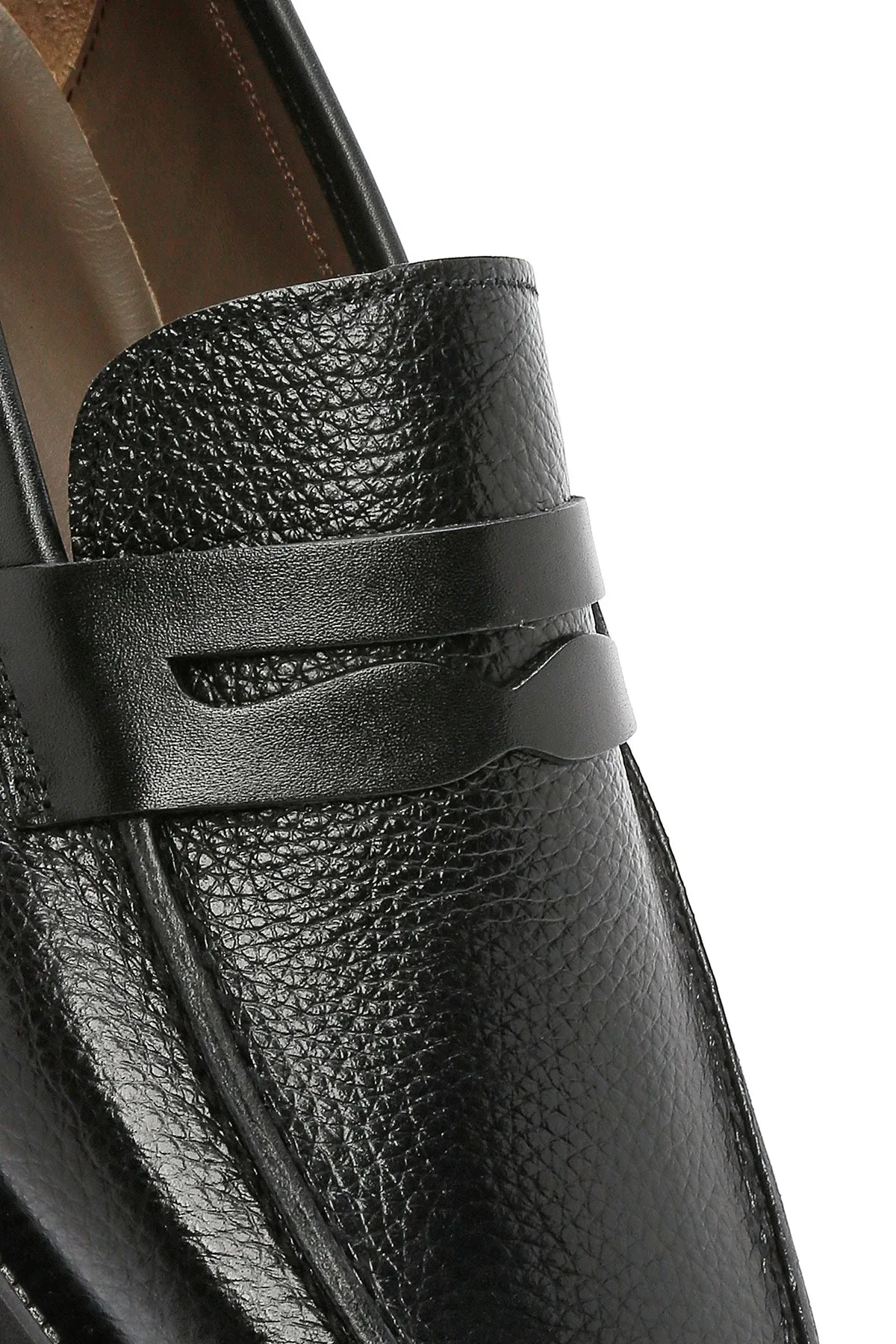 Erkek Siyah Deri Klasik Loafer