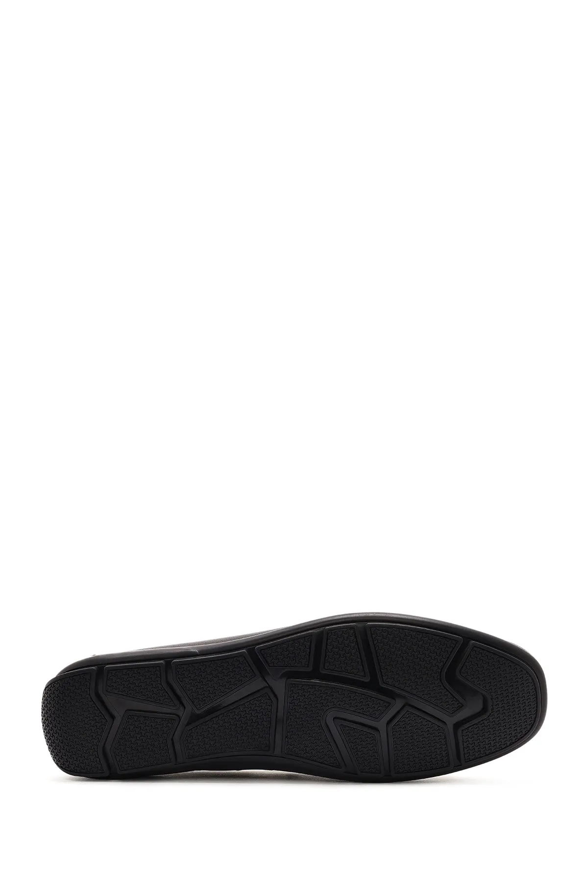Erkek Siyah Püsküllü Deri Loafer