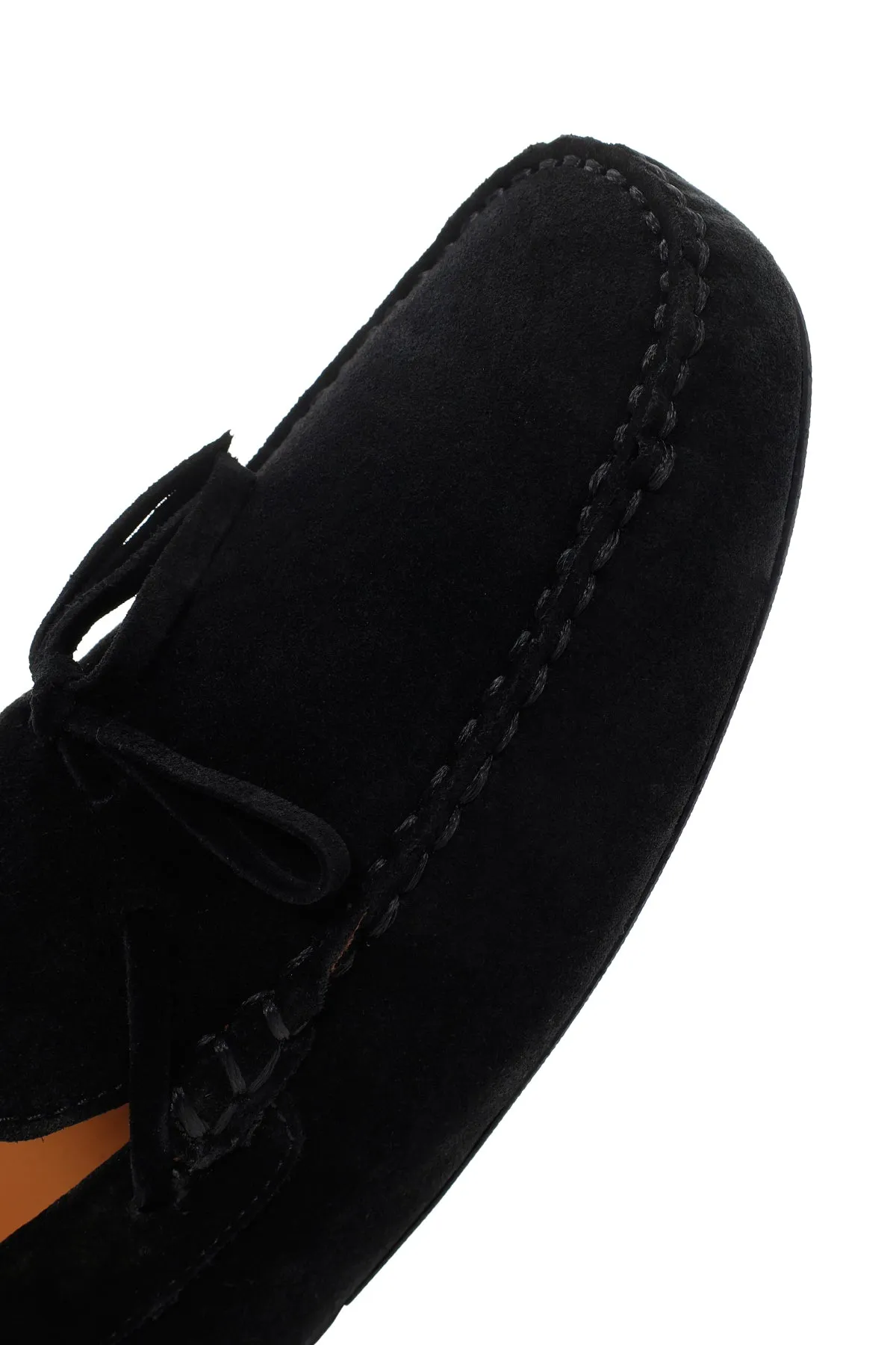 Erkek Siyah Süet Deri Casual Loafer