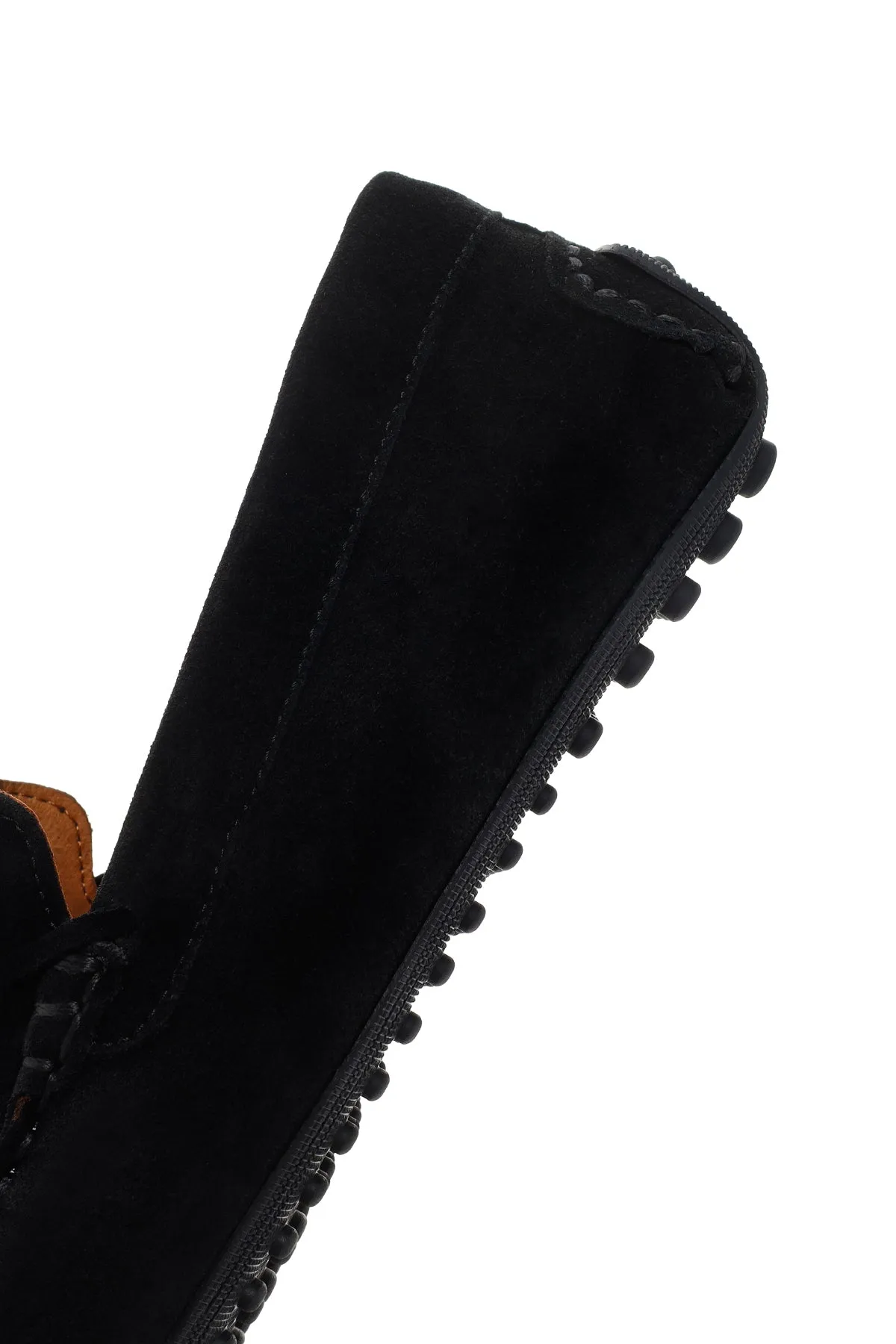 Erkek Siyah Süet Deri Casual Loafer