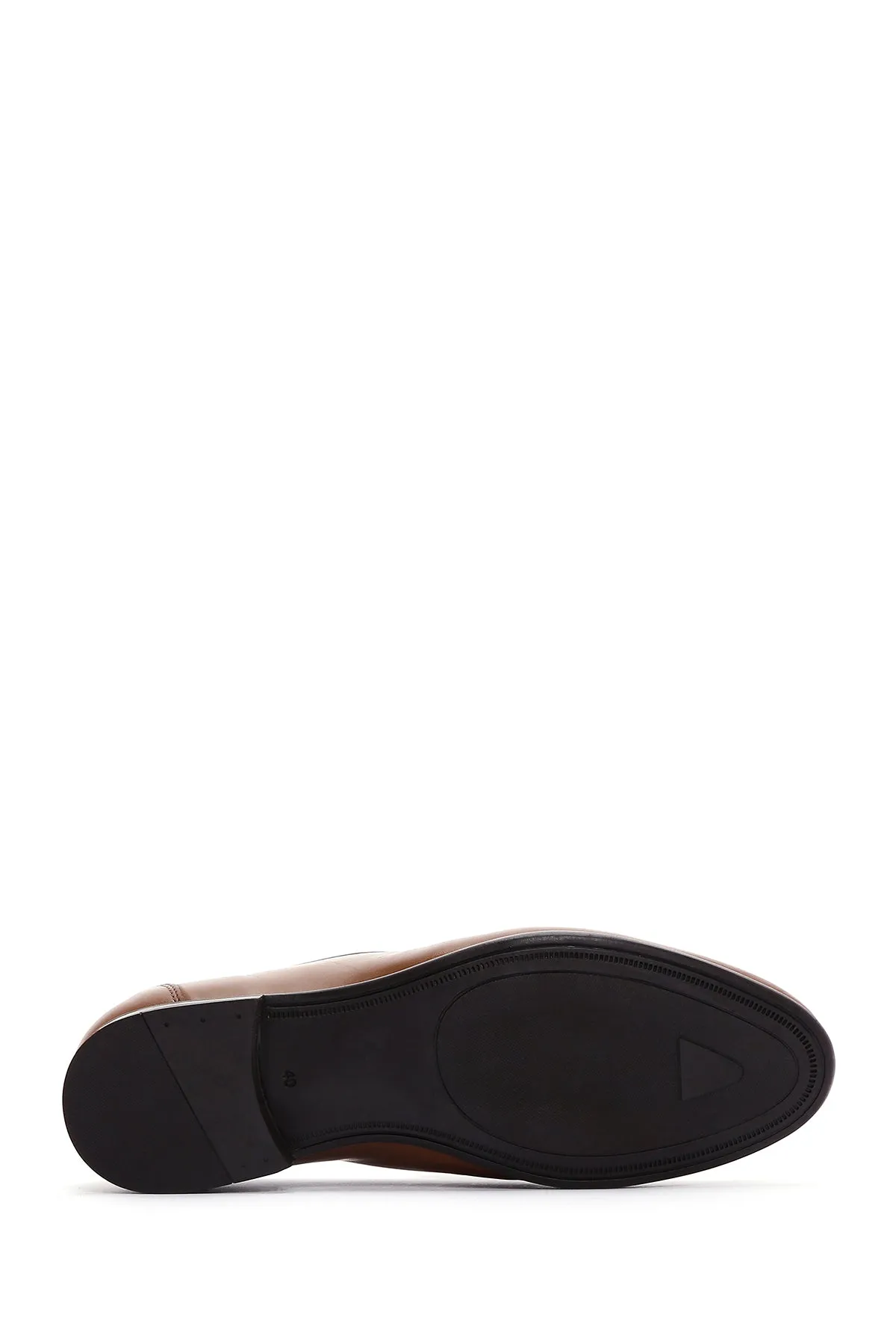 Erkek Taba Deri Püsküllü Klasik Loafer