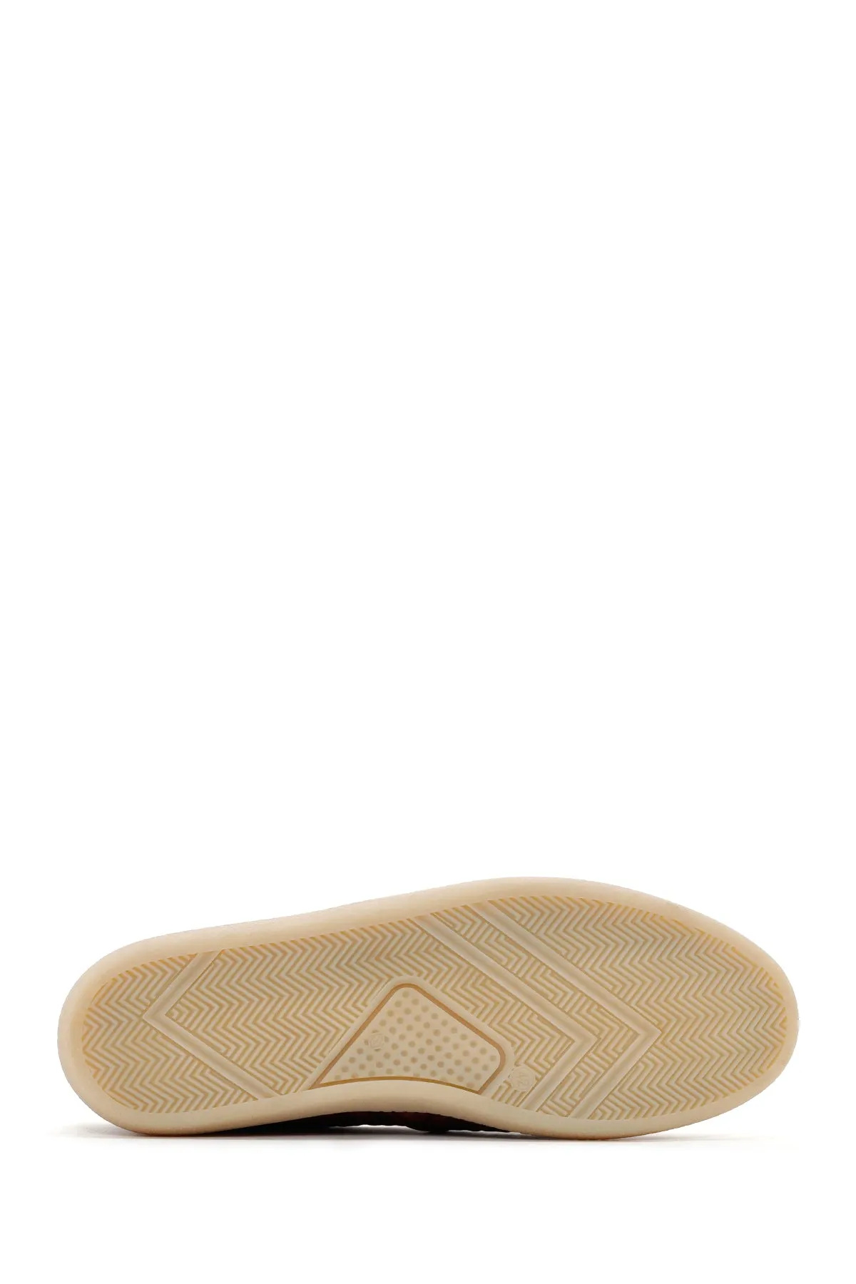 Erkek Taba Örgü Deri Casual Loafer