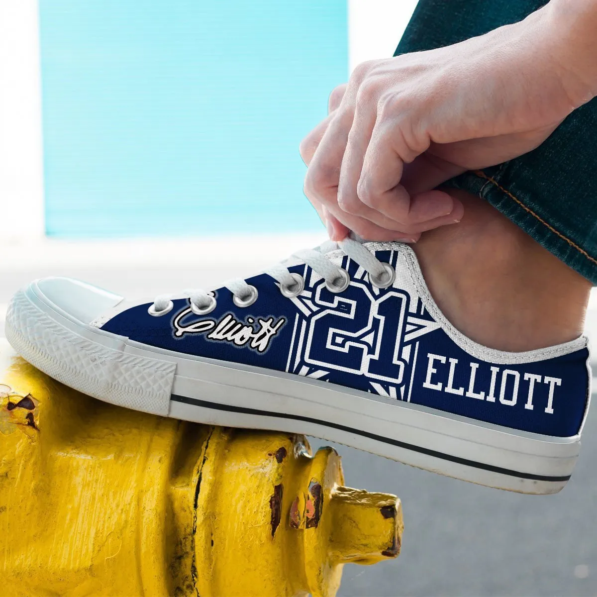 ezekiel elliott mens low cut sneakers cut