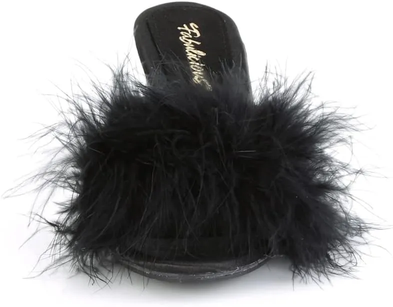 Fabulicious Women's Belle-301F Marabou Slipper