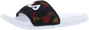Fila Drifter Lux 90s Slide Womens Shoes Size 8, Color: White/Gold/Red