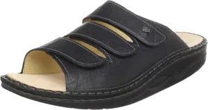 Finn Comfort Men's Andros Slide, Black Plisseelight, 45 EU (11 D(M) US)
