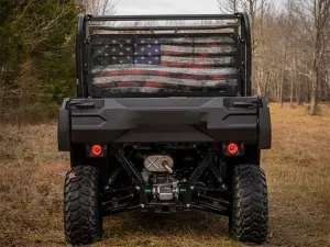 Fits Kawasaki Mule Old Glory Rear Dust Screen by GrilleAdz UTV Accessories