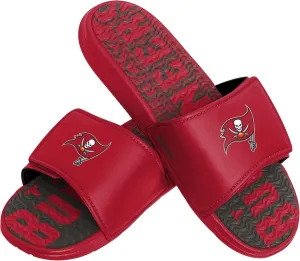 FOCO Tampa Bay Buccaneers NFL Mens Gradient Wordmark Gel Slide - M