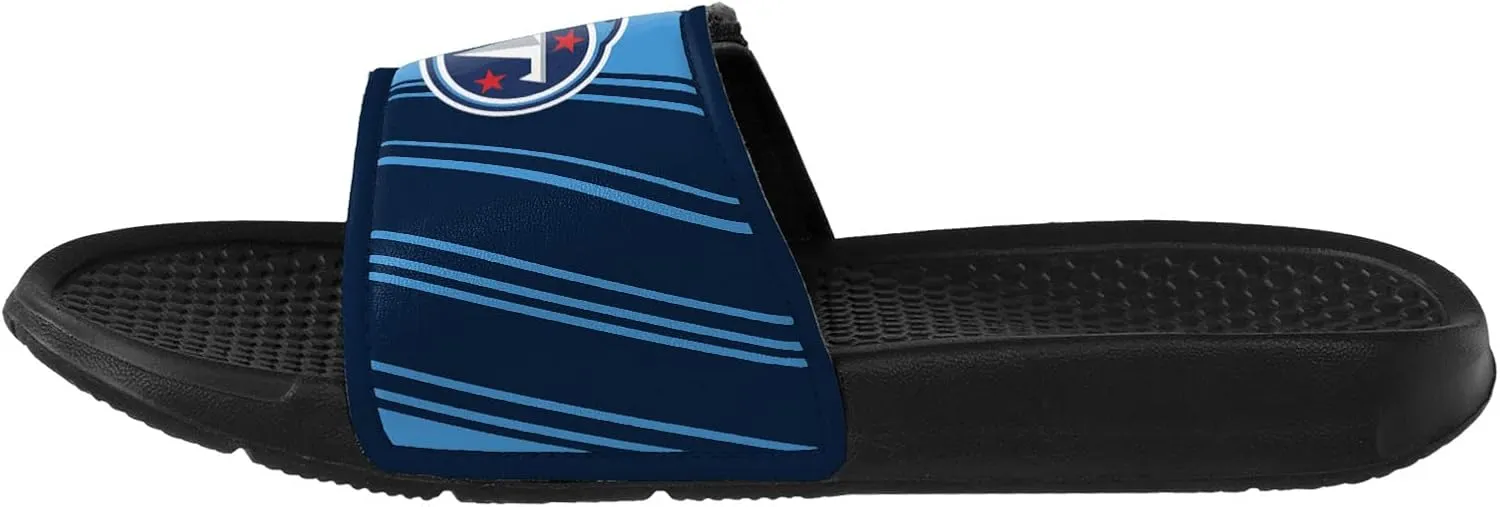 FOCO Youth NFL Logo Sport Shower Legacy Slide Flip Flop Sandals