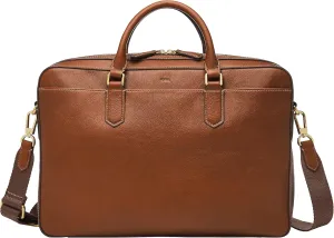 Fossil Men's Asher Leather Messenger Laptop Bag