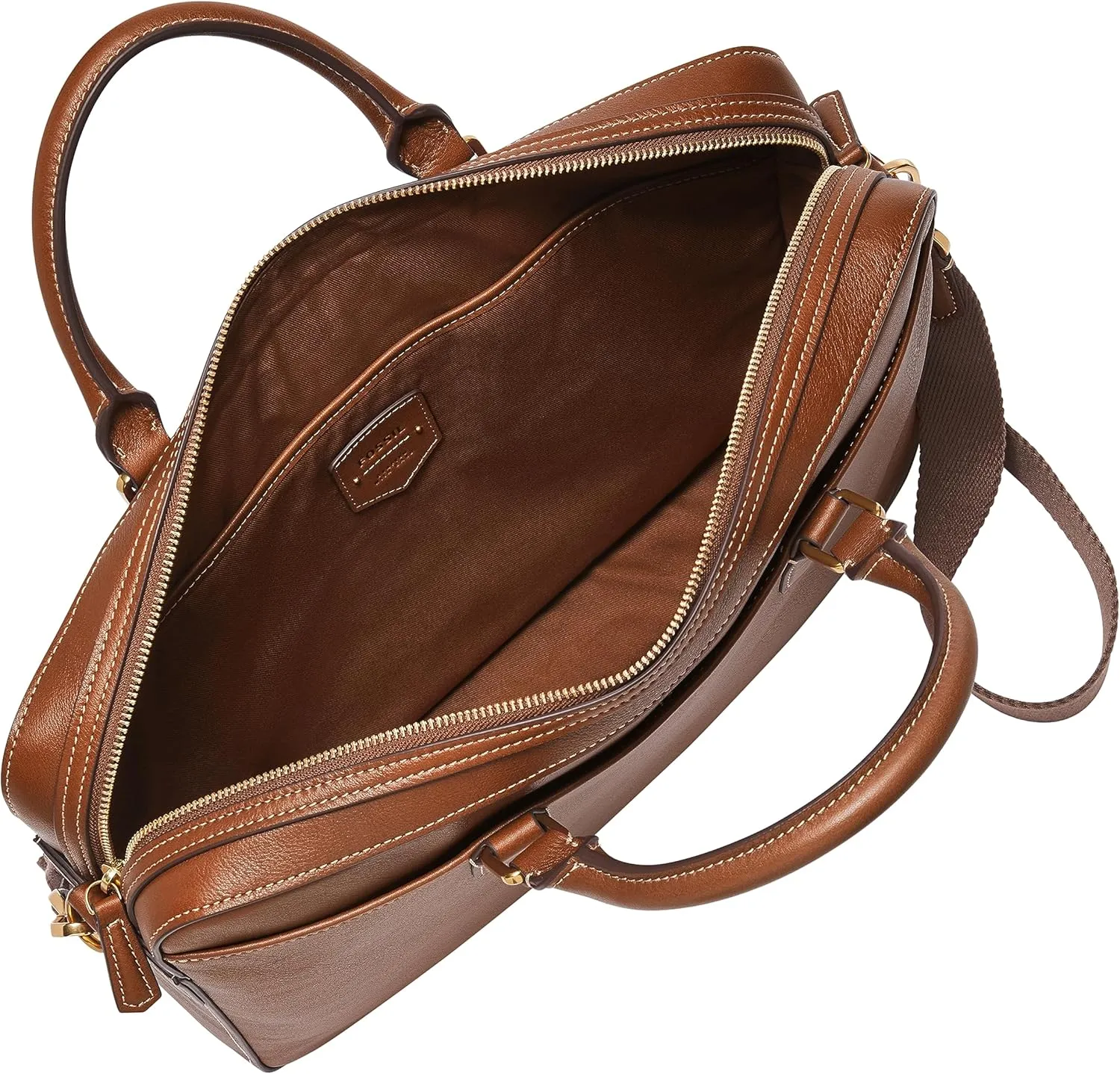 Fossil Men's Asher Leather Messenger Laptop Bag