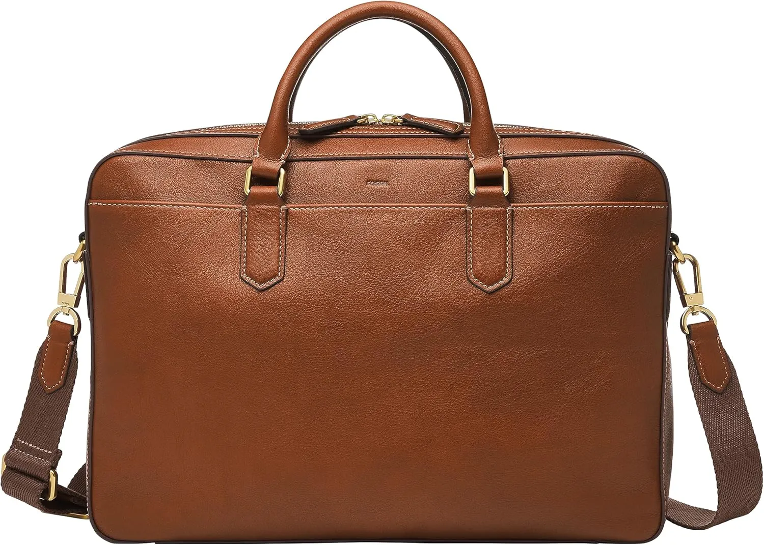Fossil Men's Asher Leather Messenger Laptop Bag
