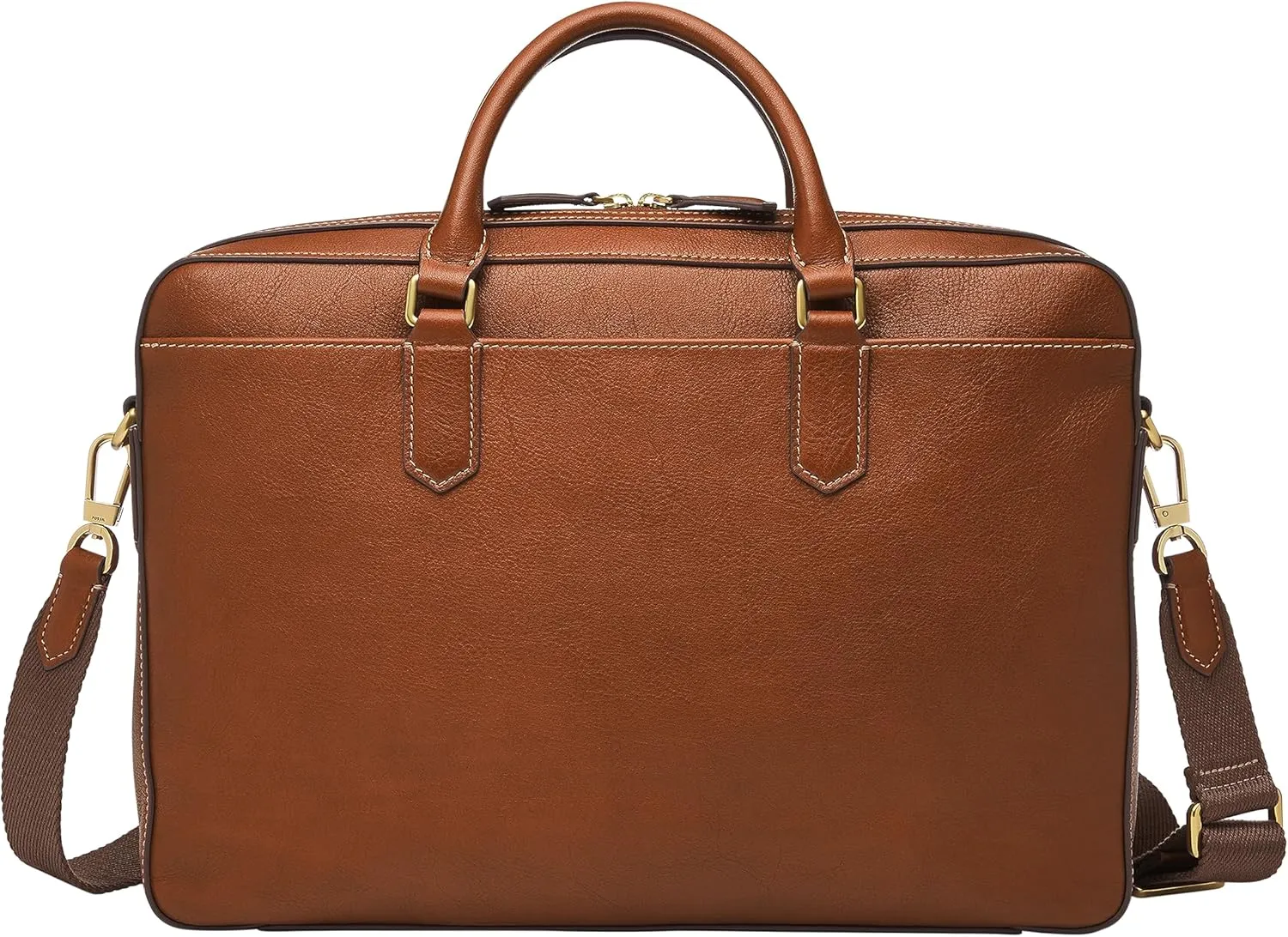 Fossil Men's Asher Leather Messenger Laptop Bag
