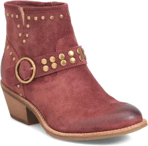 FOWT Women V Cut Cowgirl Ankle Boots Metal Rivet Studded Short Booties Slide Zipper Low Block Striped Heel Boots Metal Buckle Casual Fashion Work Shoes Size 4-16 US
