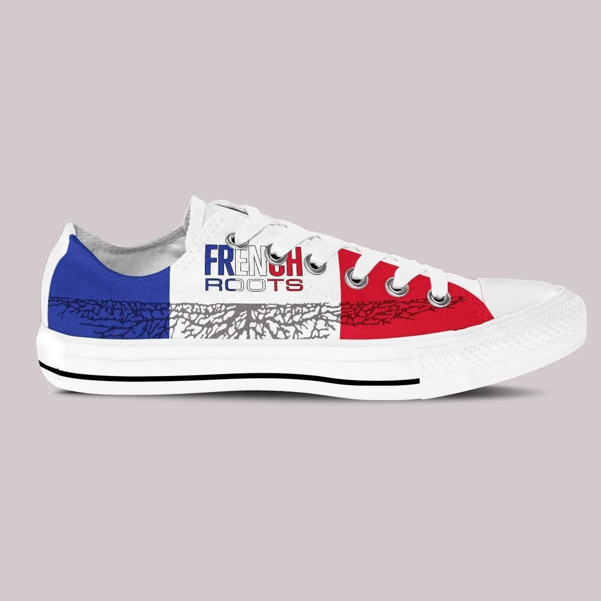 french roots ladies low cut sneakers