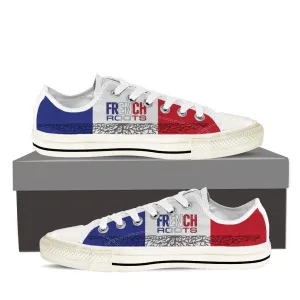 french roots ladies low cut sneakers