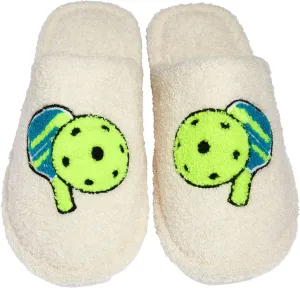 Funky Junque Cozy Microfiber Women's Slippers with Non-Slip Sole - Easter Designs, Spring Patterns