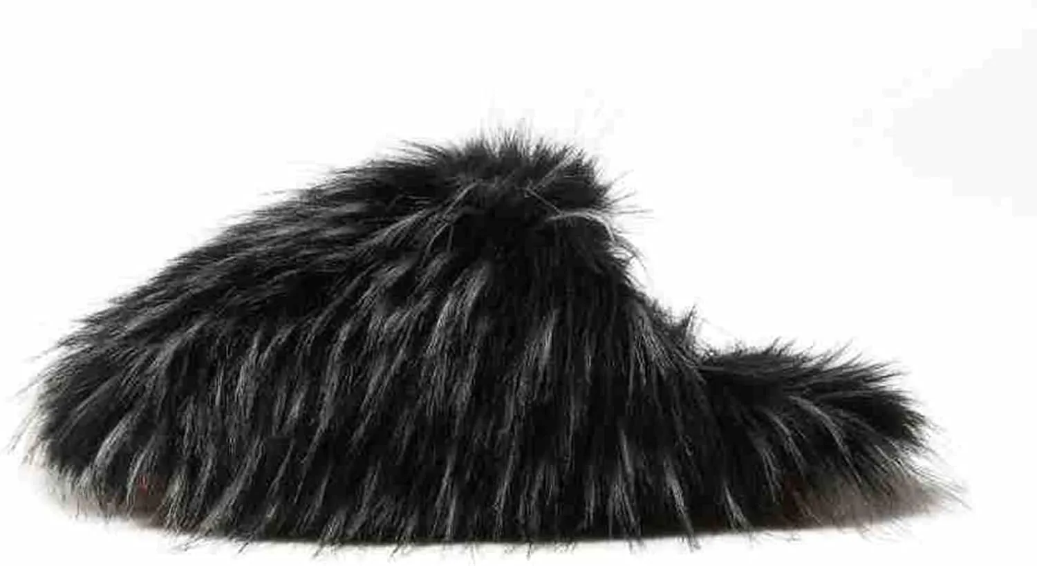 Gegefur Women's Faux Fur Slippers Slide Fluffy Sandals Open Toe Indoor Outdoor Fuzzy Slides