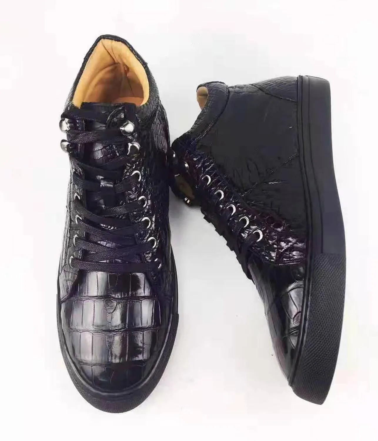 GENUINE CROCODILE HIGH TOP SNEAKERS