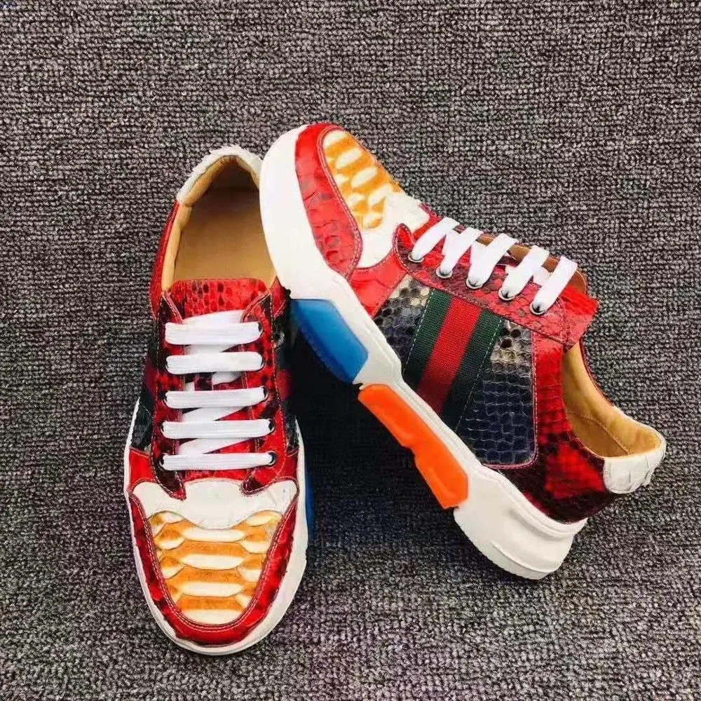 GENUINE CROCODILE LOW TOP SNEAKERS