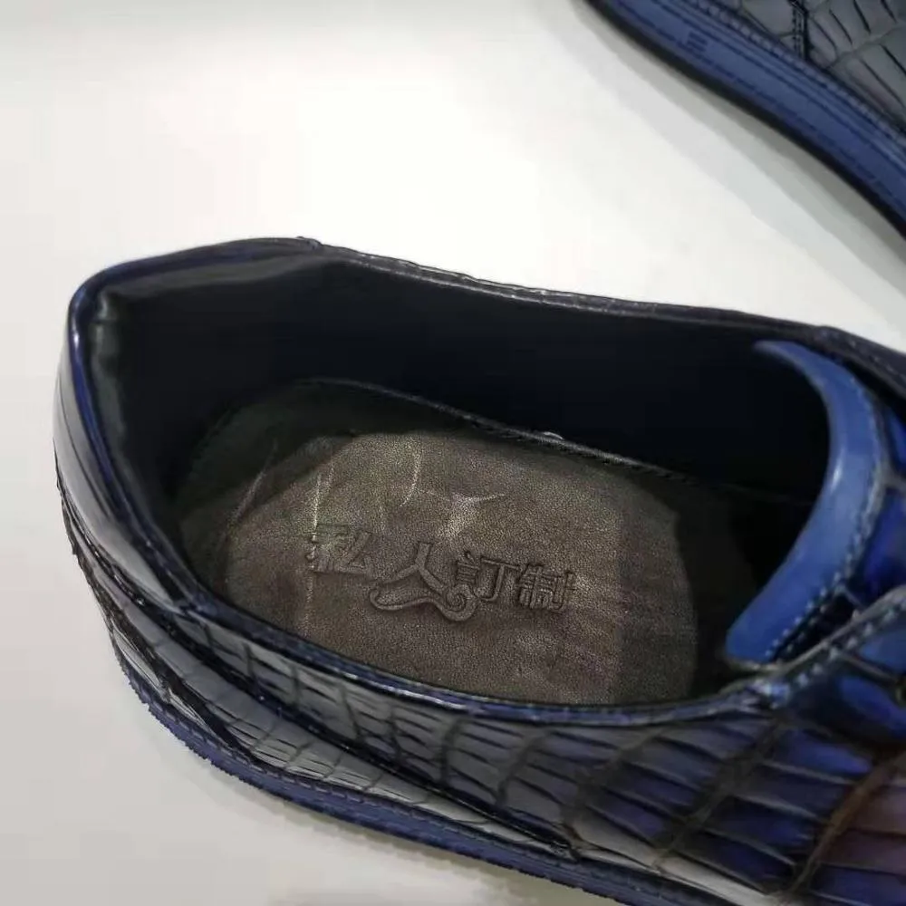 GENUINE CROCODILE LOW TOP SNEAKERS