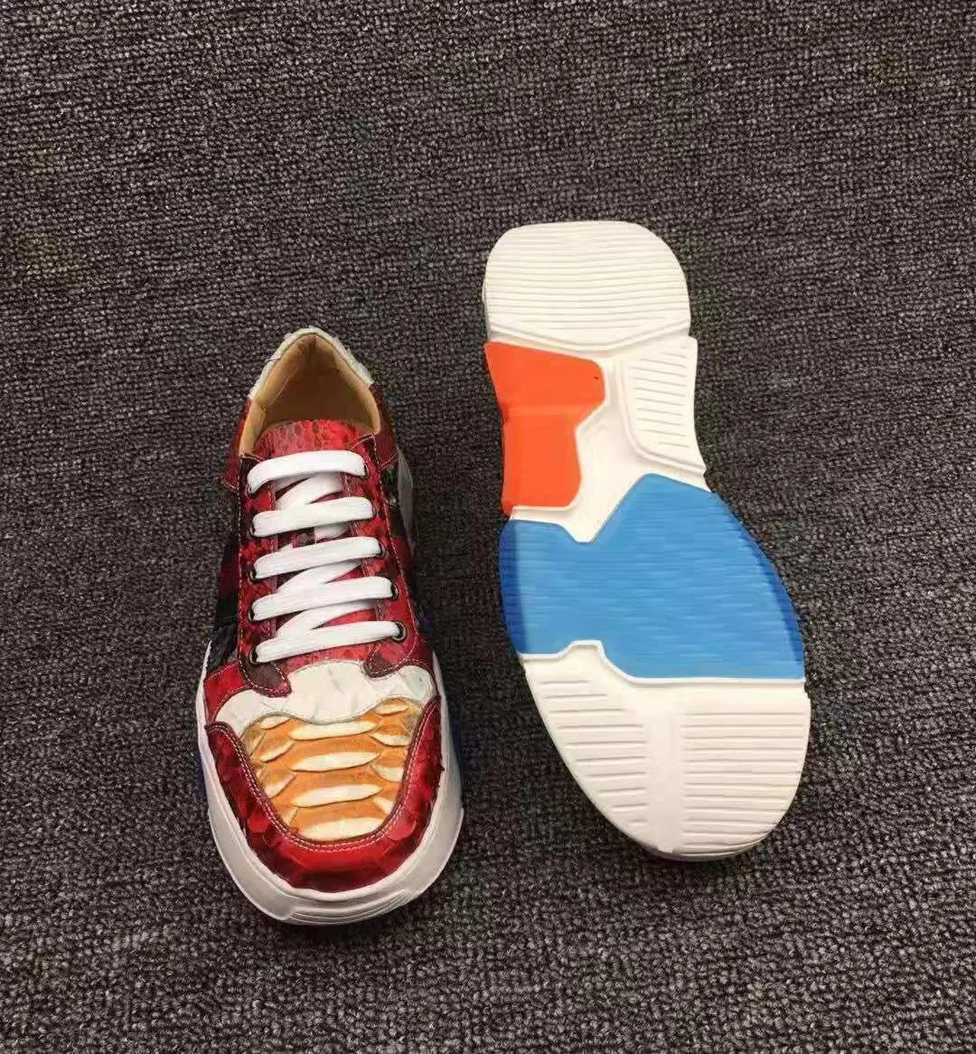 GENUINE CROCODILE LOW TOP SNEAKERS