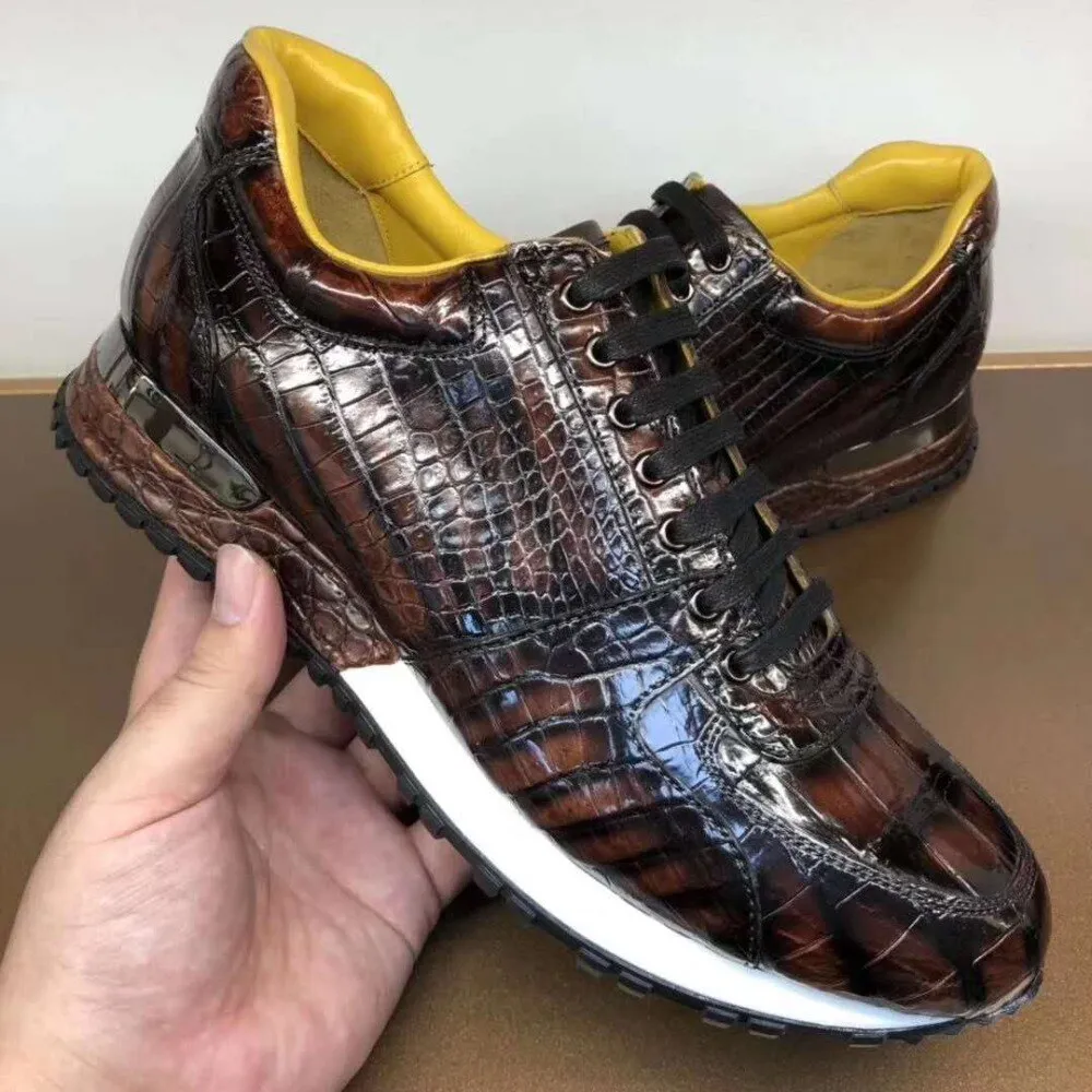 GENUINE CROCODILE LOW TOP SNEAKERS