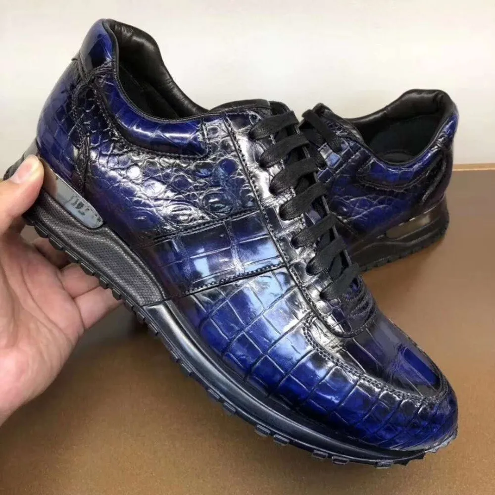 GENUINE CROCODILE LOW TOP SNEAKERS