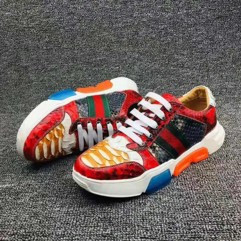 GENUINE CROCODILE LOW TOP SNEAKERS
