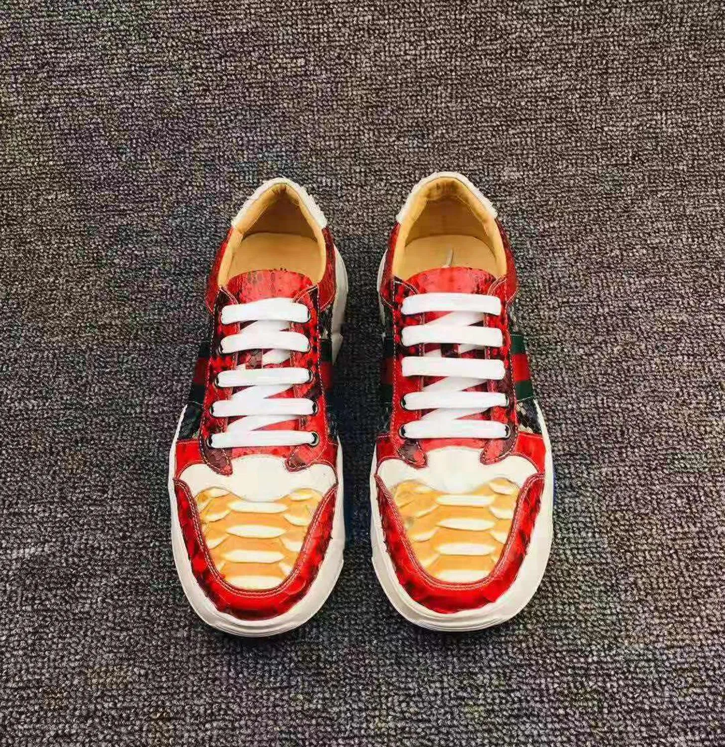 GENUINE CROCODILE LOW TOP SNEAKERS