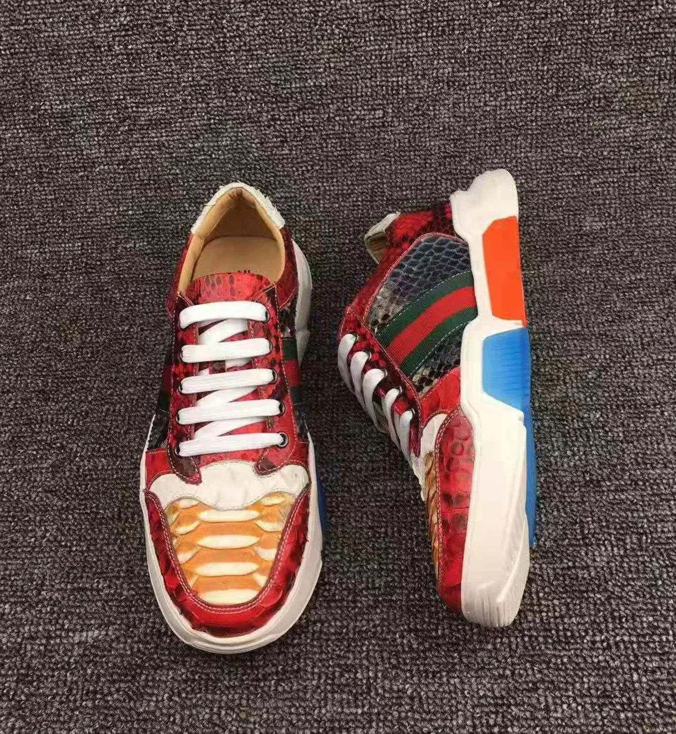 GENUINE CROCODILE LOW TOP SNEAKERS