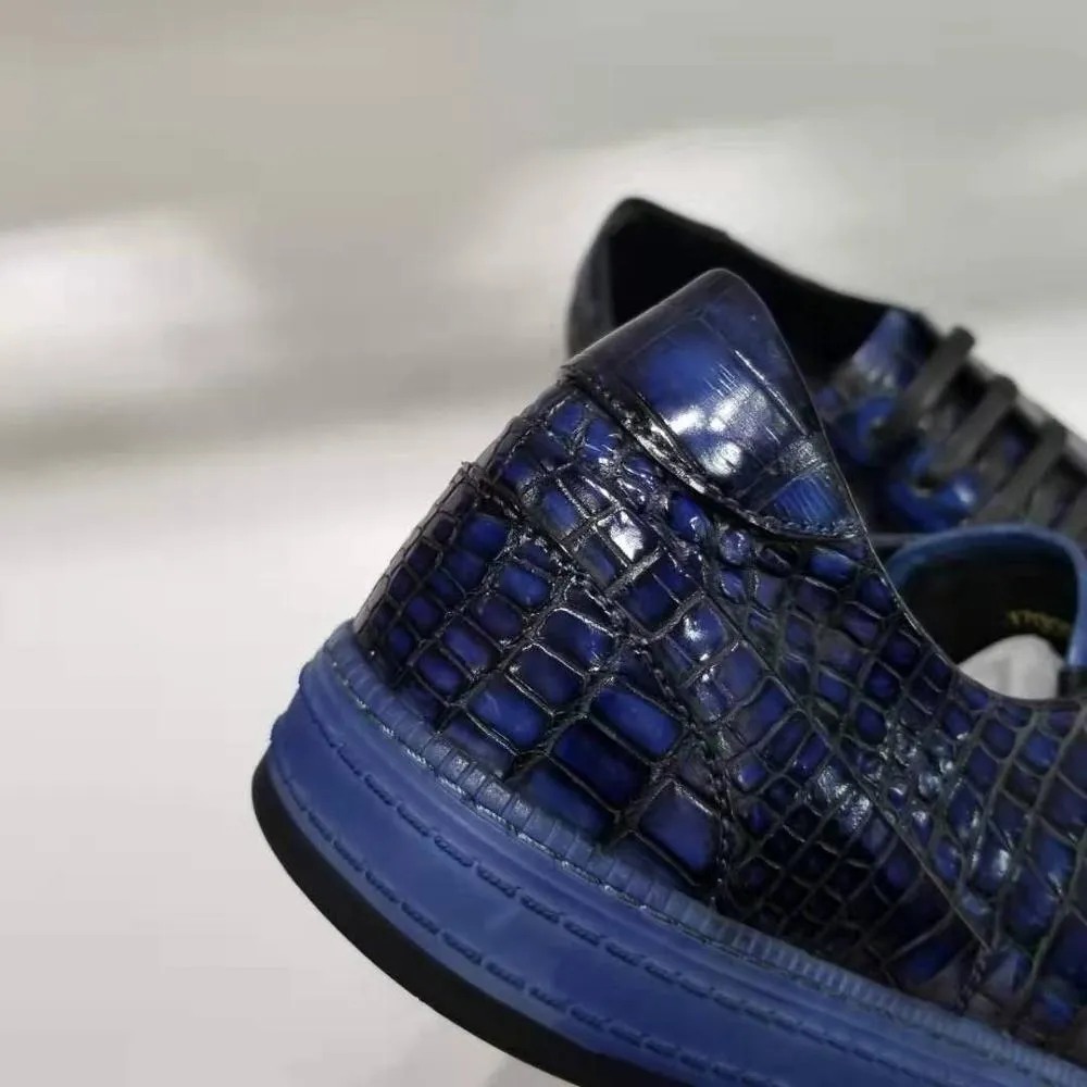 GENUINE CROCODILE LOW TOP SNEAKERS