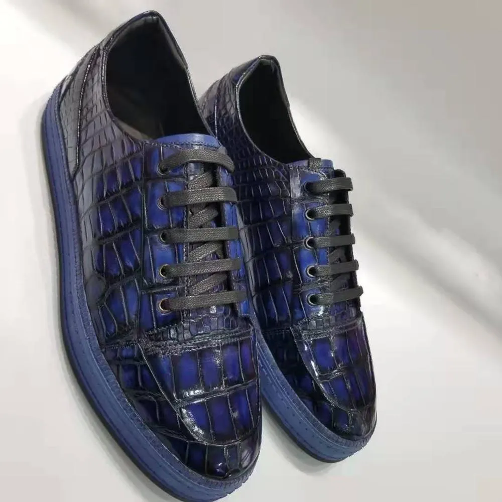 GENUINE CROCODILE LOW TOP SNEAKERS