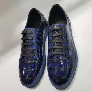 GENUINE CROCODILE LOW TOP SNEAKERS
