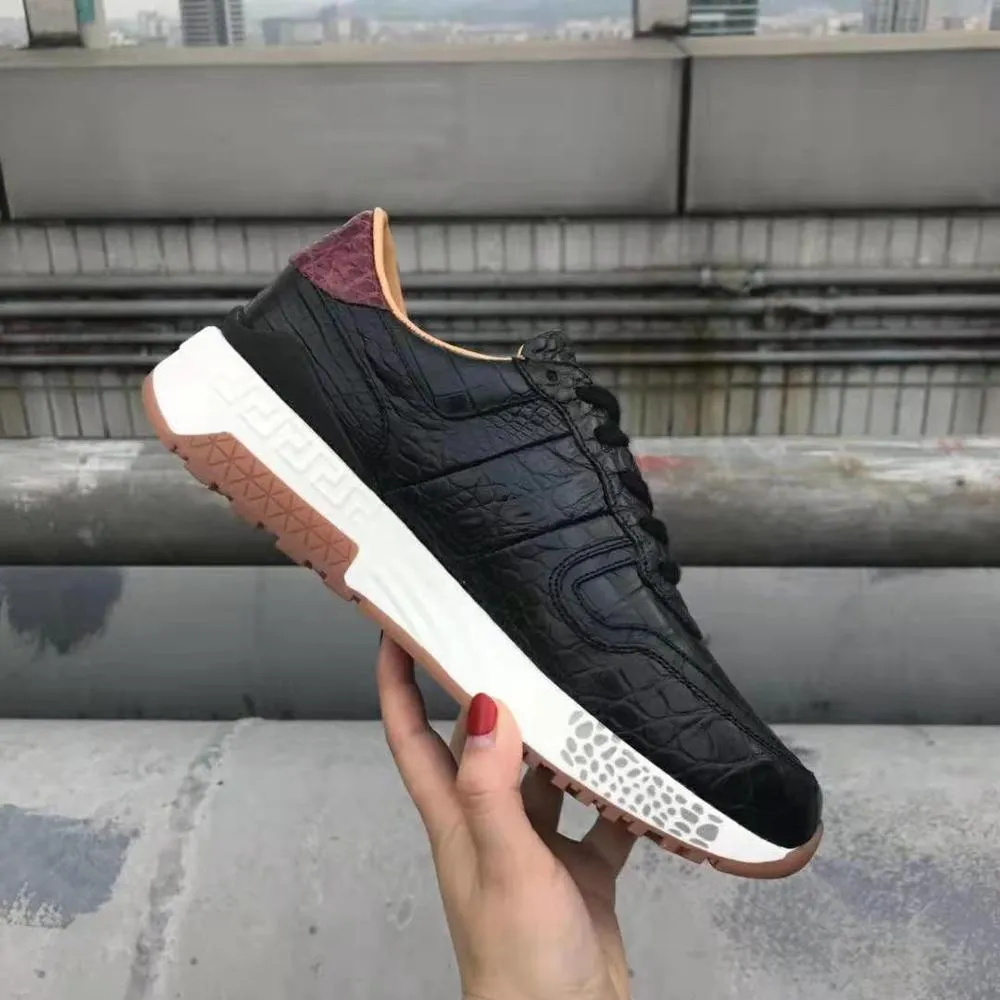 GENUINE CROCODILE LOW TOP SNEAKERS