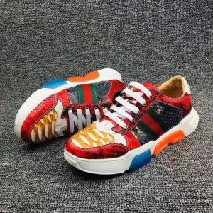 GENUINE CROCODILE LOW TOP SNEAKERS