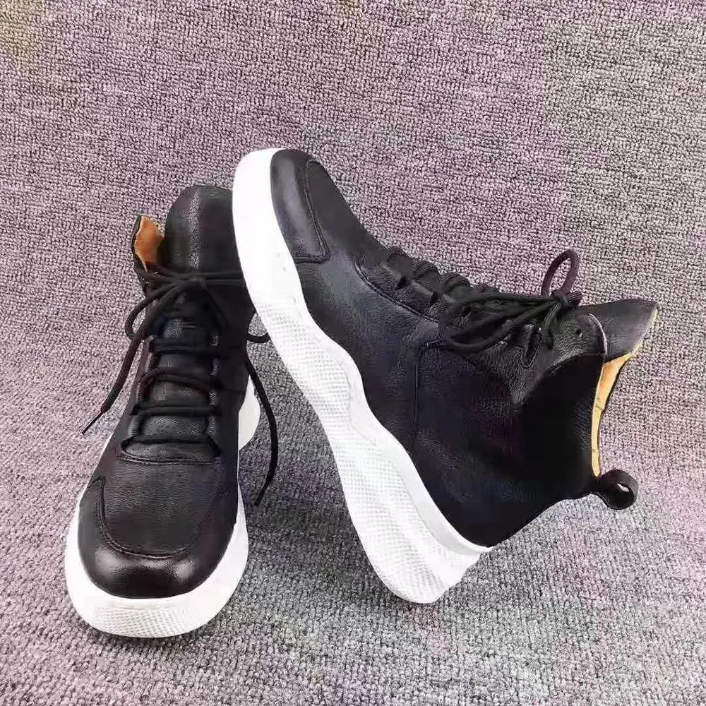 GENUINE DEER SKIN HIGH TOP SNEAKERS