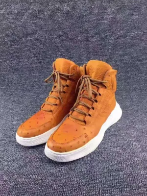 GENUINE OSTRICH HIGH TOP SNEAKERS