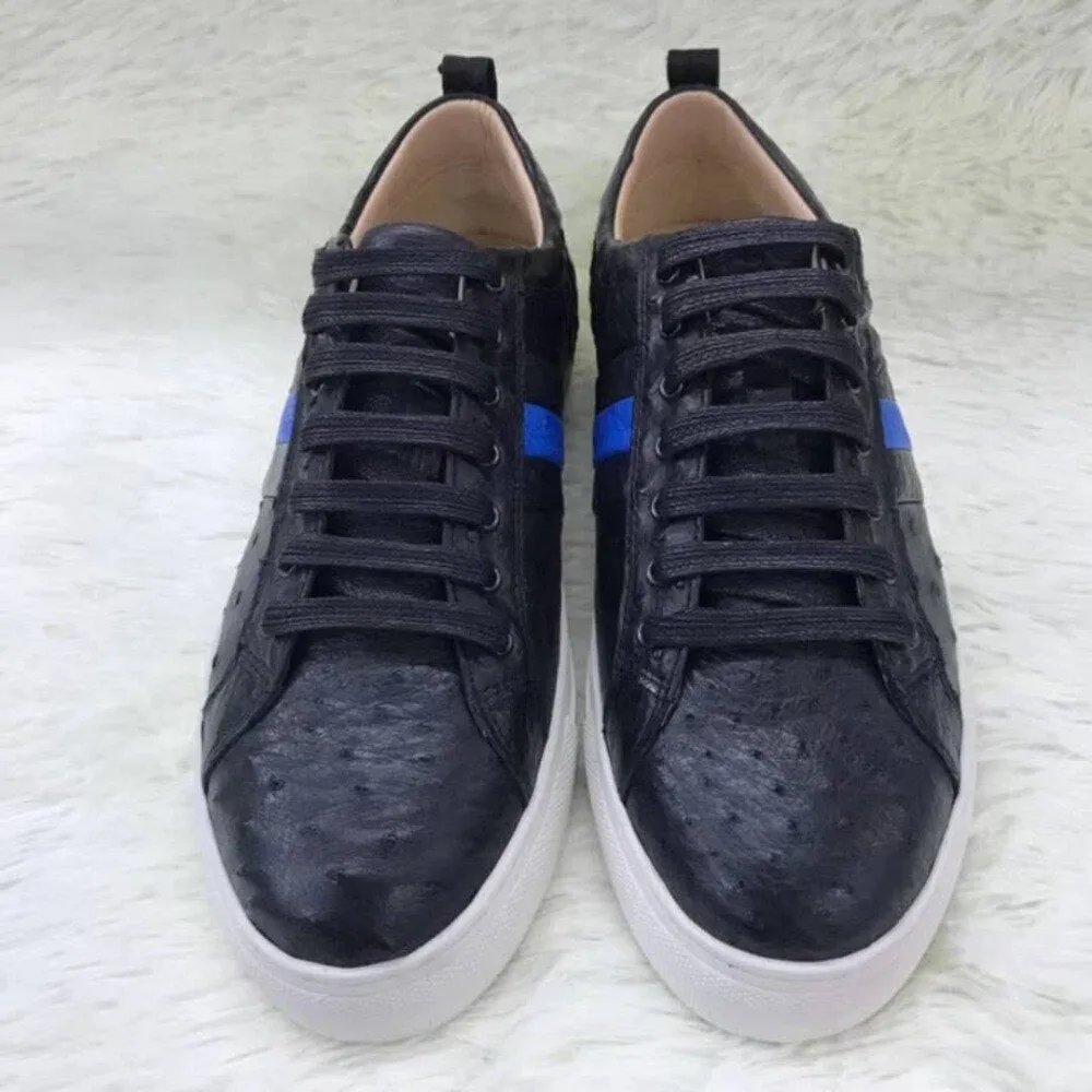 GENUINE OSTRICH LOW TOP SNEAKERS
