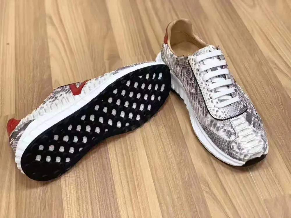 GENUINE PYTHON LOW TOP SNEAKERS
